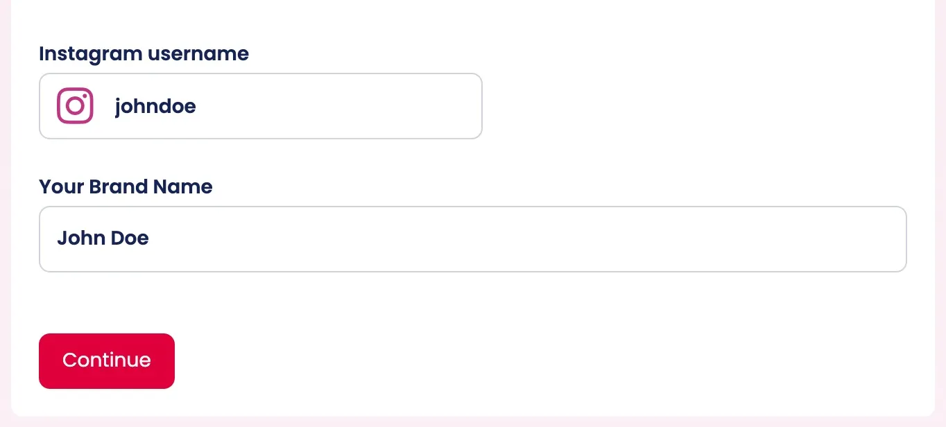 Enter your account.