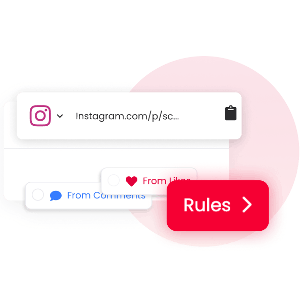 Collez le lien Instagram pour commencer le tirage au sort